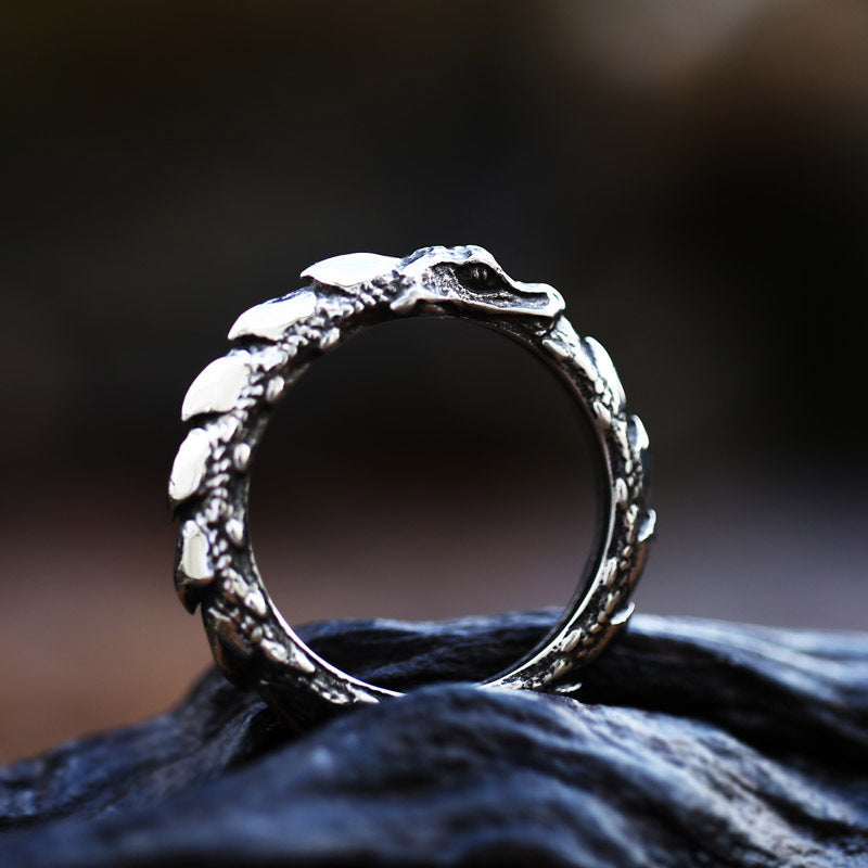Retro European and American Titanium Steel Dragon Pendant for Men - Wholesale Stainless Steel Jewelry
