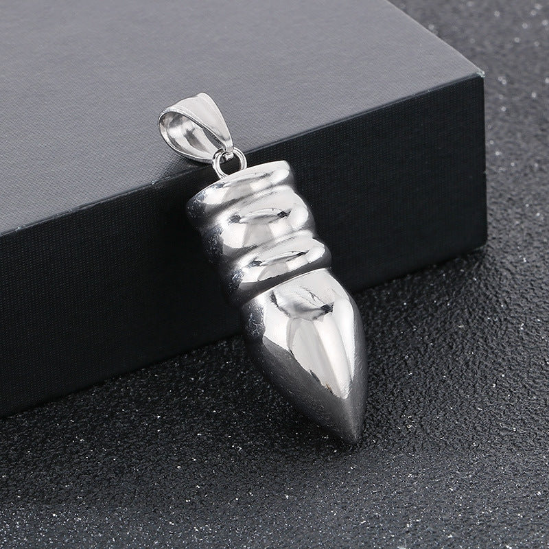 Planderful Hip Hop Wolf Warrior Titanium Necklace Men