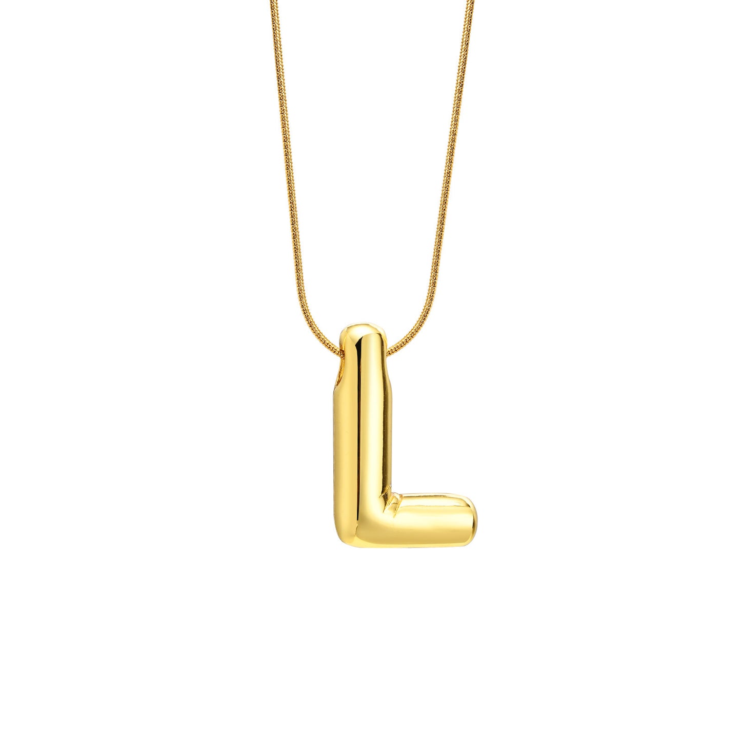 Fashion Round Snake Chain Necklace Women's Gold Jewelry Wholesale