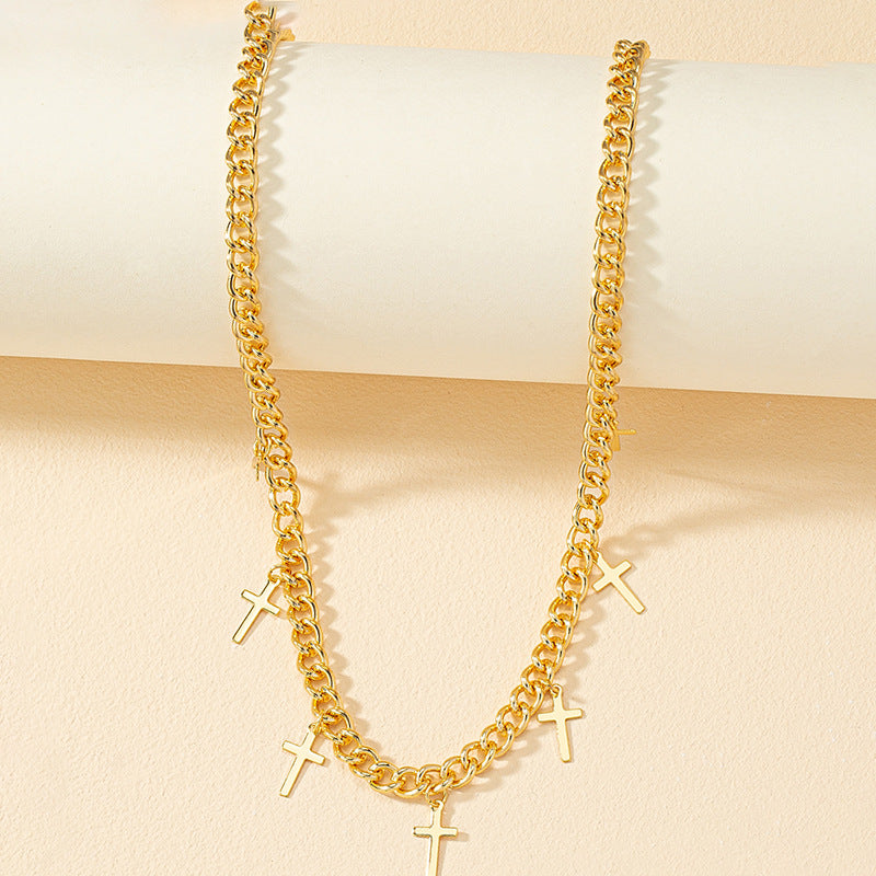 Elegant Cross Pendant Necklace - Vienna Verve Collection