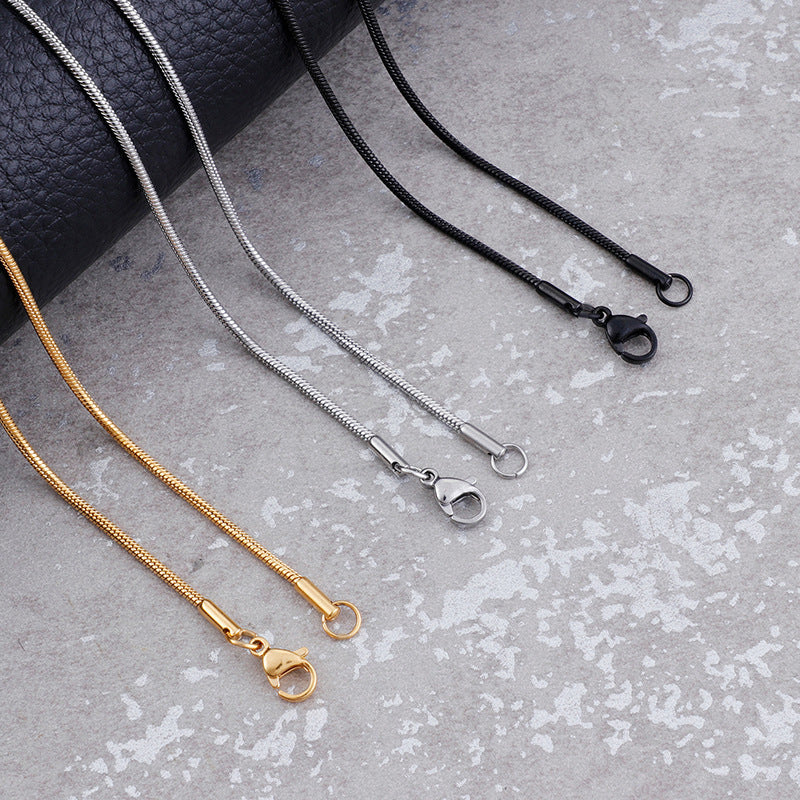 Foreign Trade E-Commerce Supply Stainless Steel Men's And Women'S Necklaces, Jewelry, Titanium Steel
