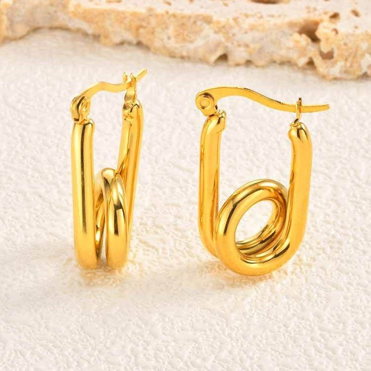 Modern Stainless Steel Earrings