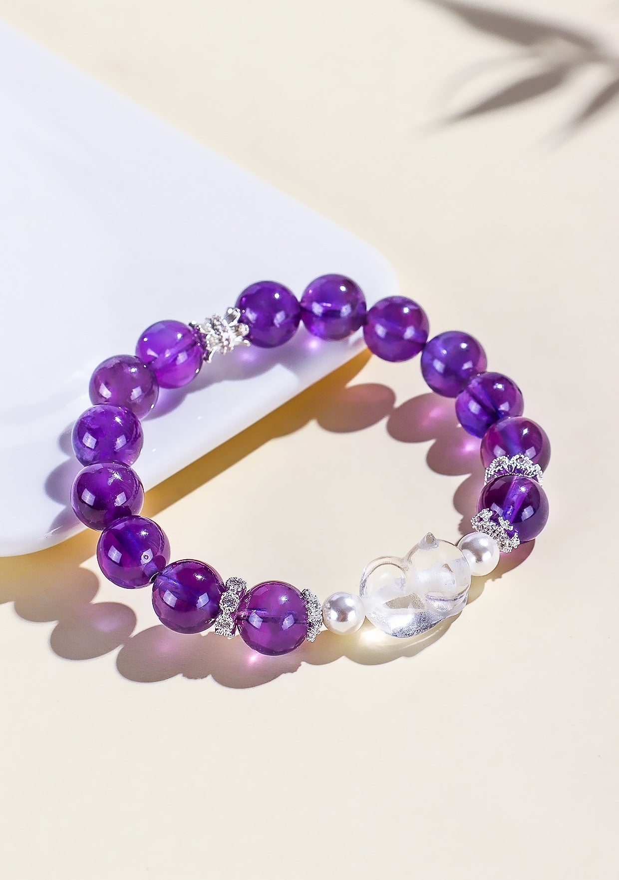 Planderful Fortune's Favor Bracelet – High-End Amethyst and Crystal Design