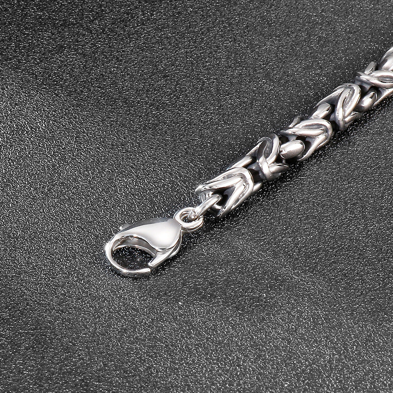 Simple Emperor Chain Titanium Steel Bracelet for Men