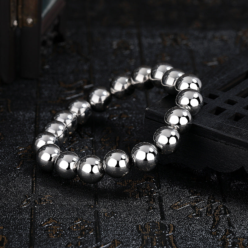 Steel Bracelet – Minimalist Bead Bracelet
