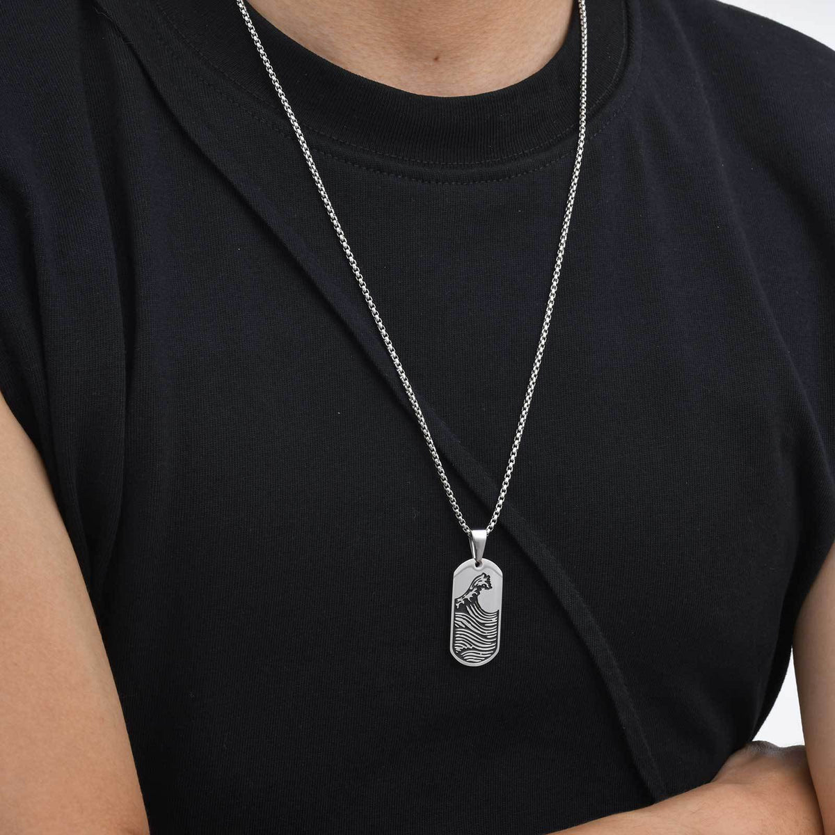 Stainless Steel Pendants — Two Designs, Chain Optional