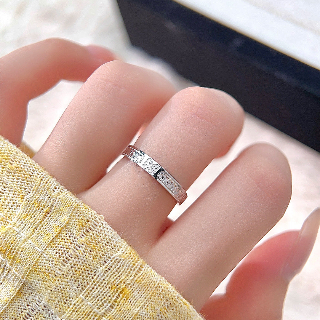 Minimalist Flash S925 Sterling Silver Women's Ring