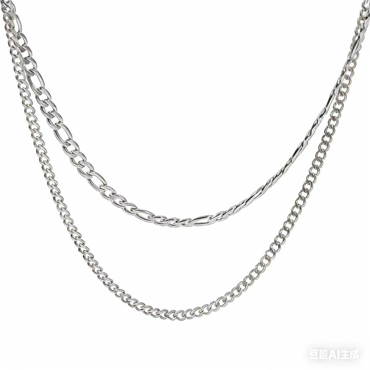 Planderful Jewelry Gold Layered Necklace Double Layer Chain For Women High End Style