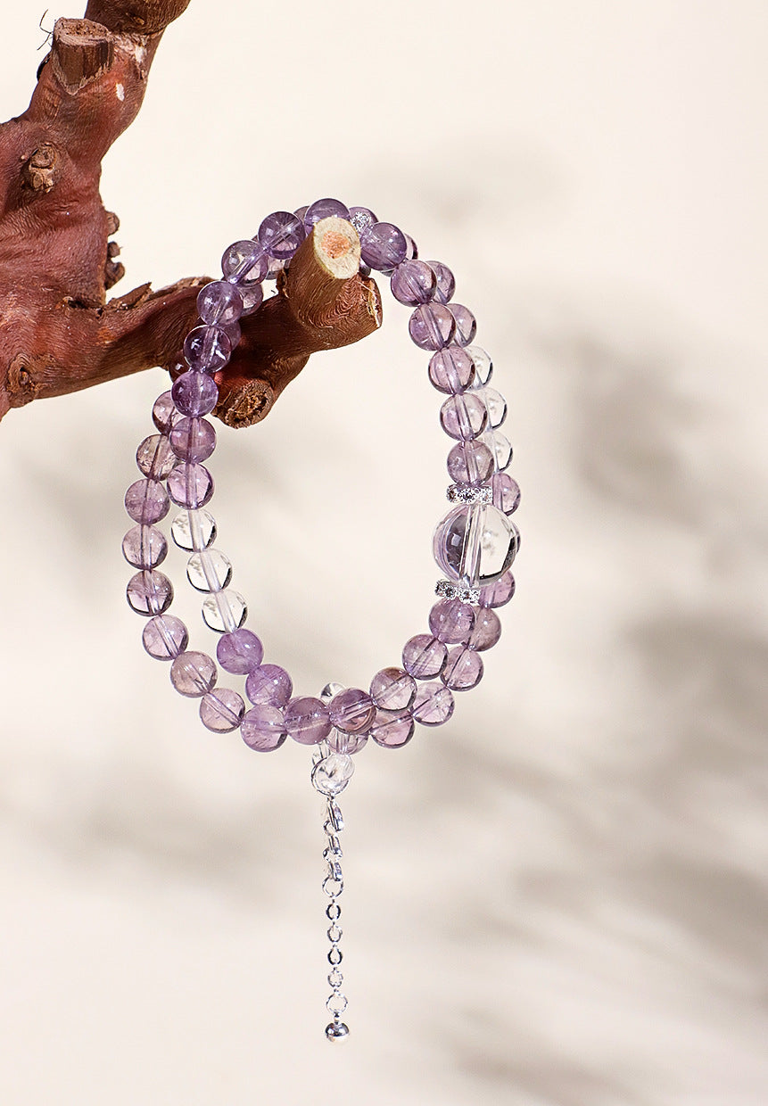 Planderful Fortune's Favor Bracelet – Elegant Amethyst and Crystal Design