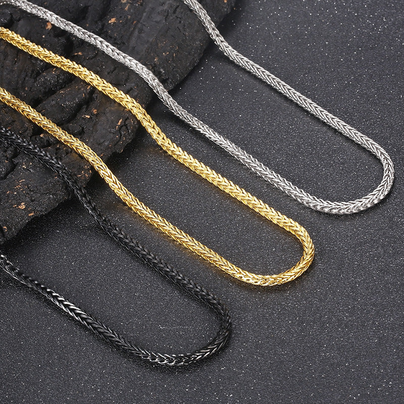 Autumn Product, Korean Version Of Street Shot Positive And Negative Keel Necklace