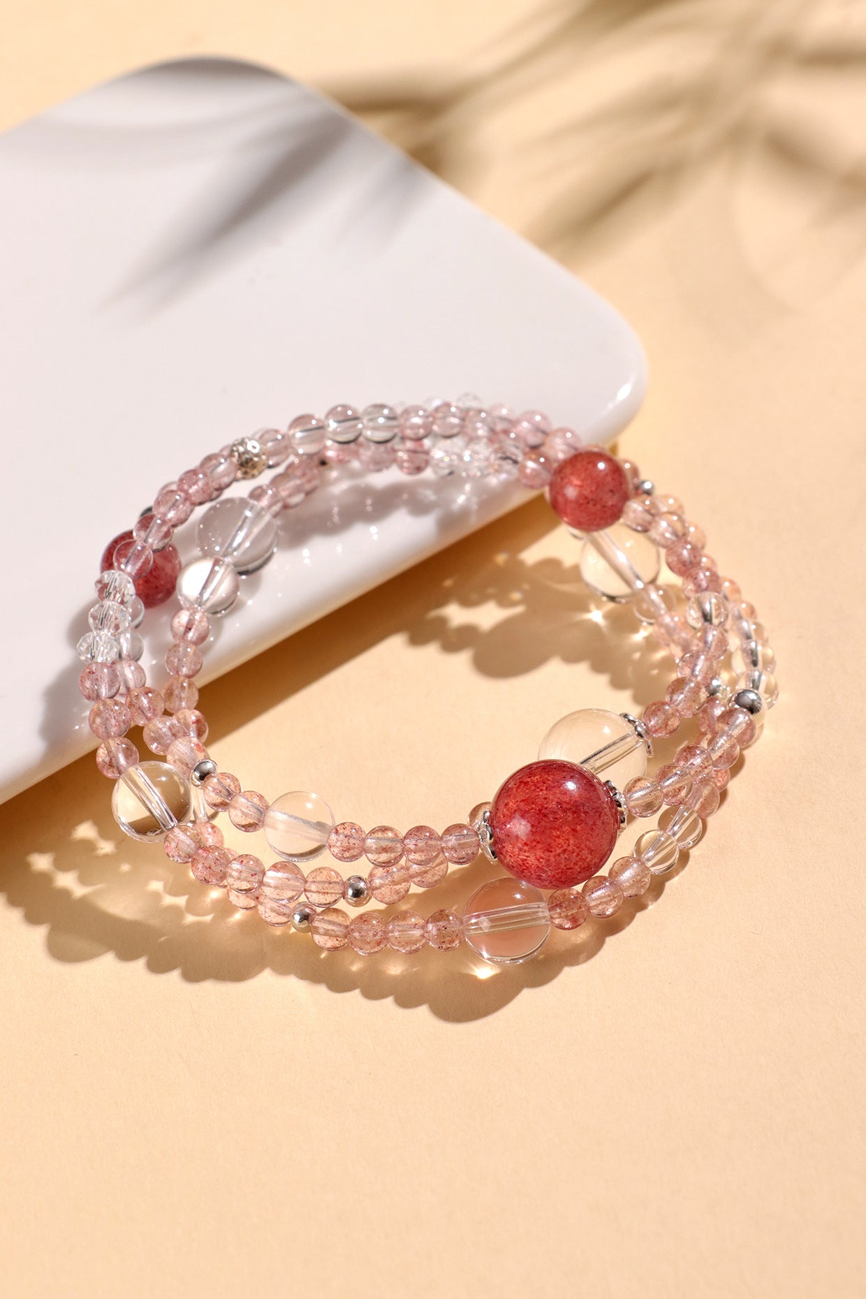 Planderful Fortune's Favor Bracelet – Fresh and Sweet Strawberry Crystal Design