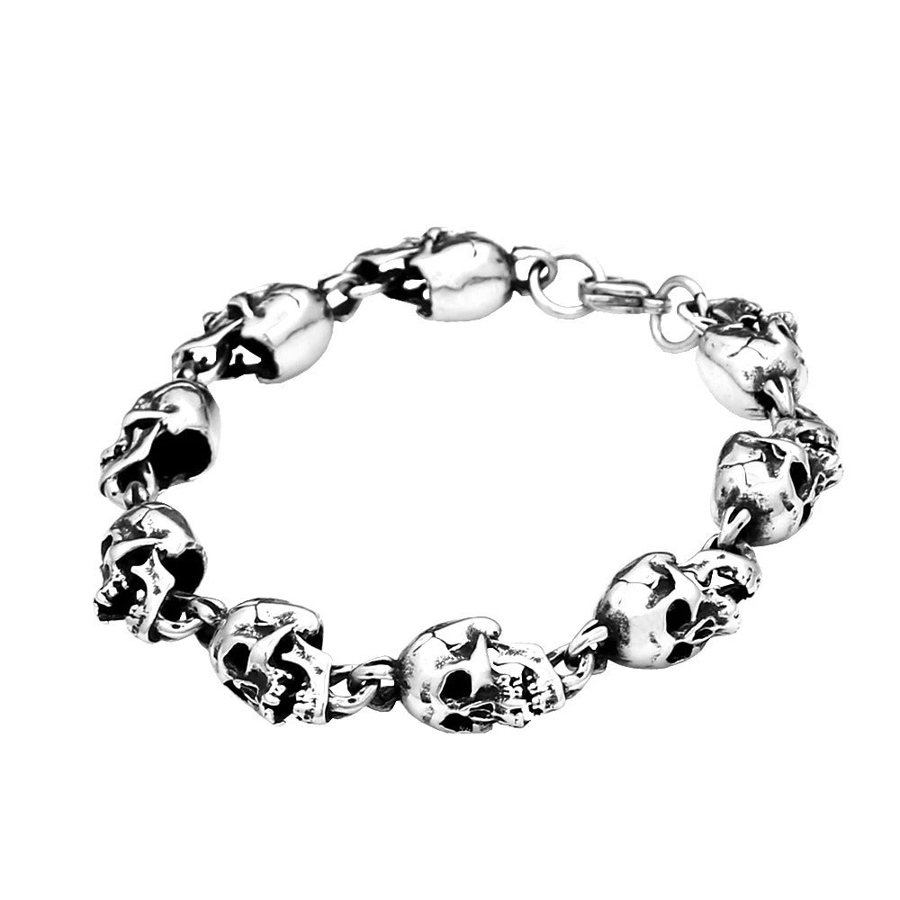Skull Halloween Stainless Steel Men's Bracelet