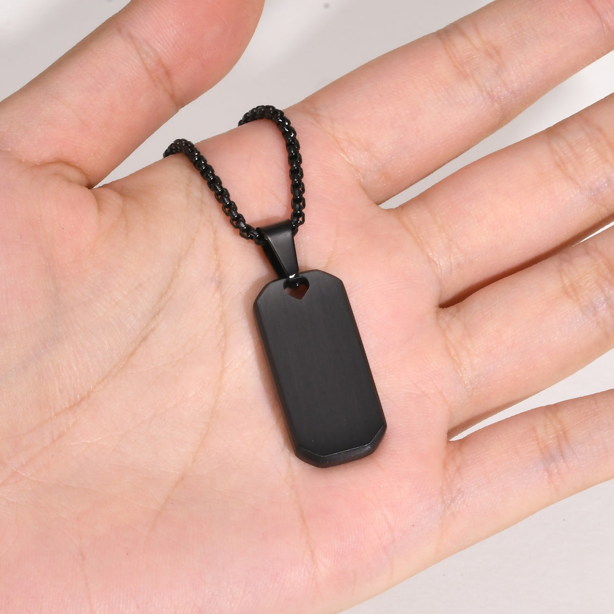 Geometric Stainless Steel Necklace for Men