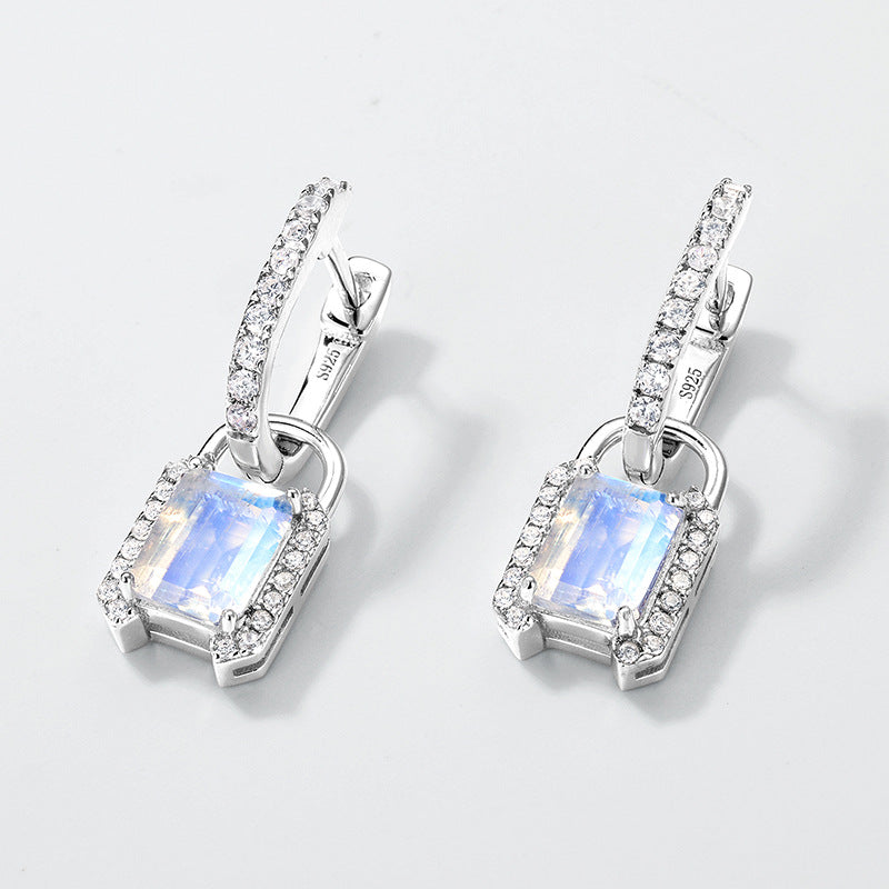 Planderful Everyday Genie Earrings – Elegant Blue Moonlight Sterling Silver Design