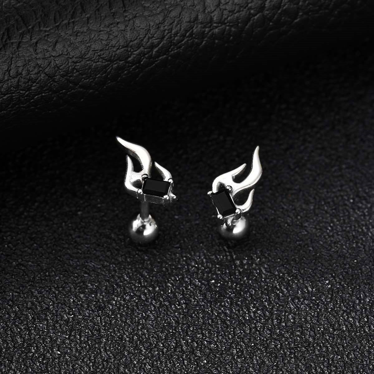 Zircon Single Earrings — Two Stone Options