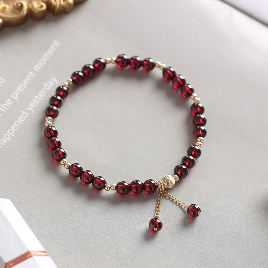 Garnet Crystal Bracelet