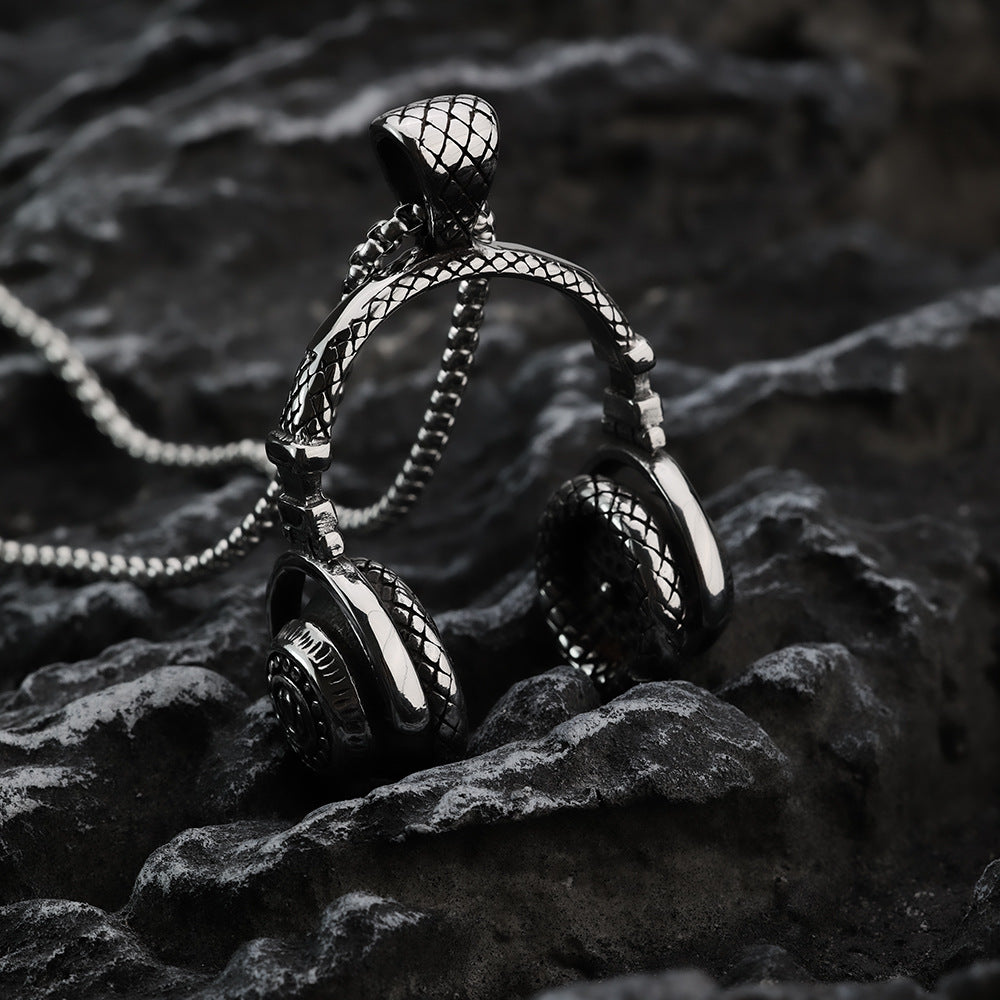 European And American Retro Stainless Steel Pendant Necklace For Men