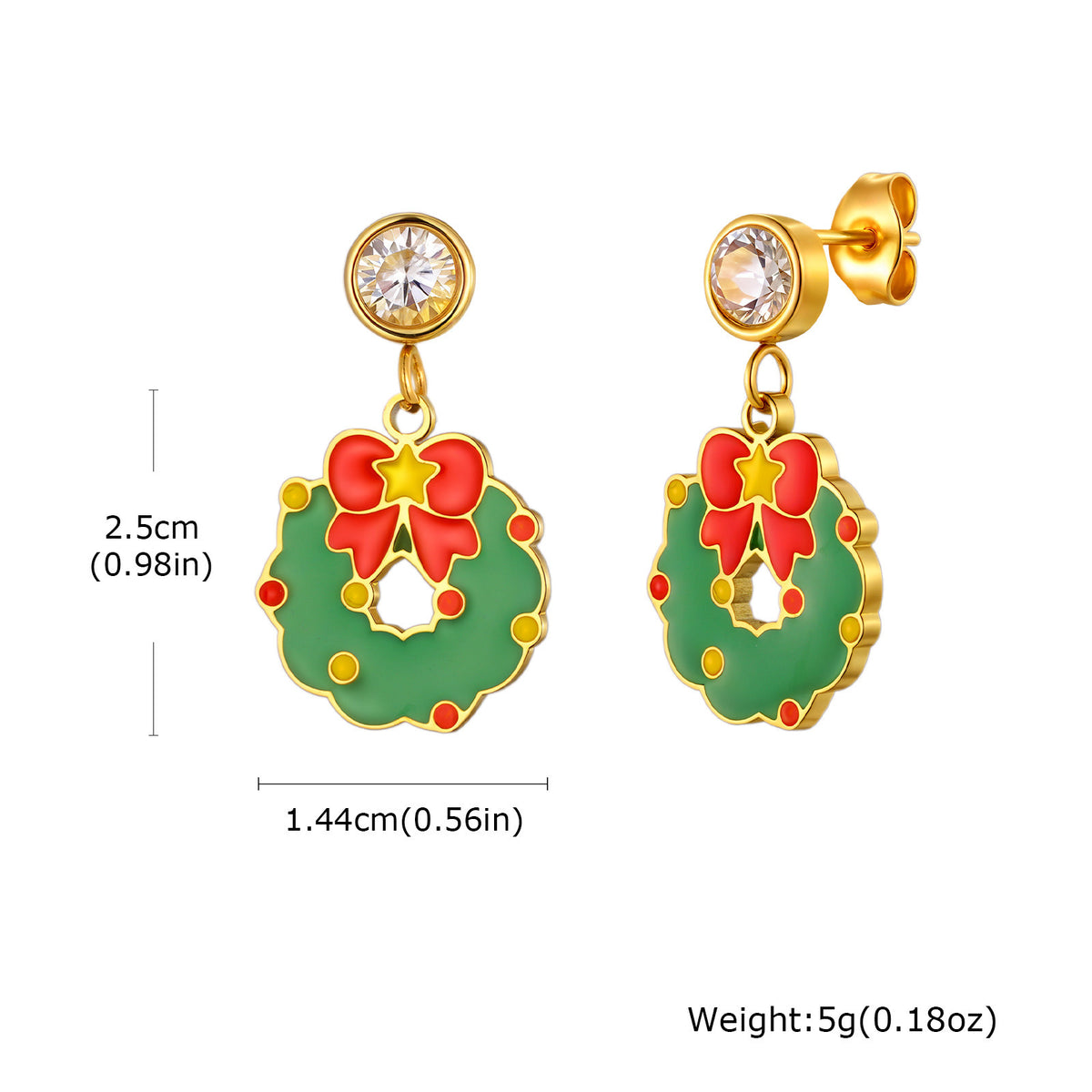 Festive Christmas Jewelry — Earrings or Bracelet
