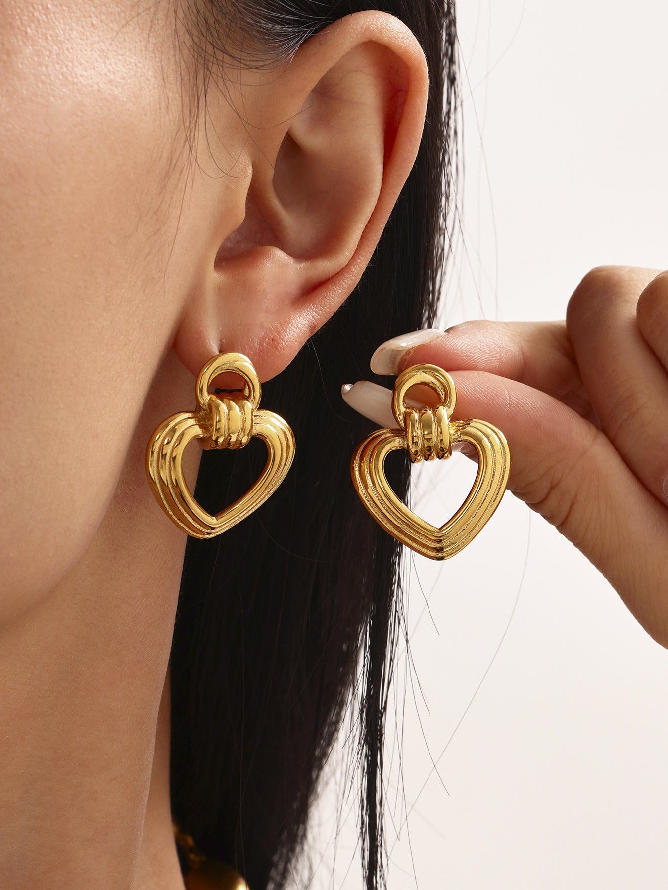 Planderful Stainless Steel Love Earrings For Women