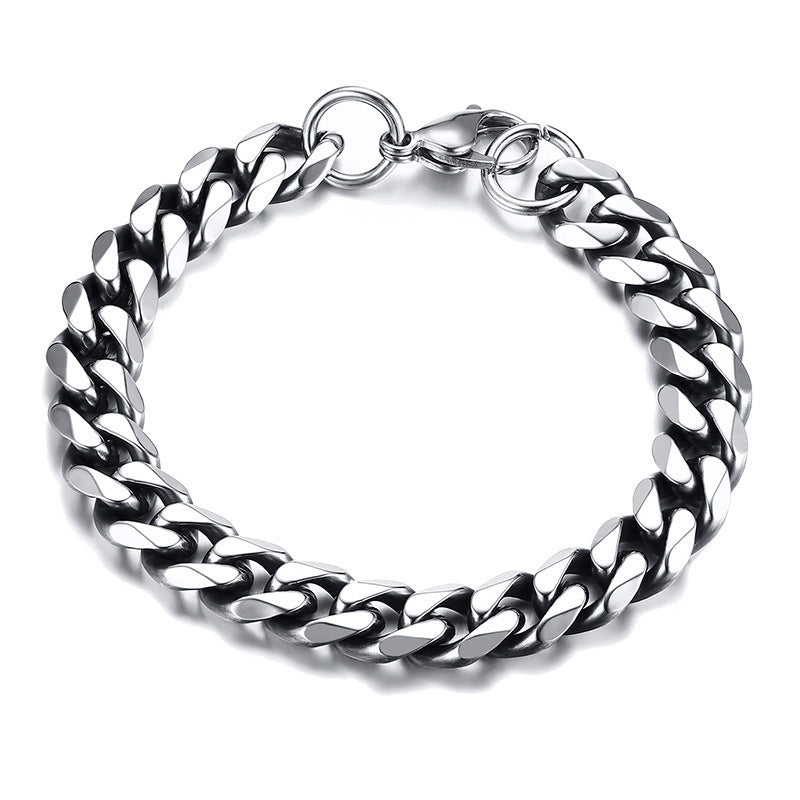 3 6-11 Mm Cuban Stainless Steel Bracelet for Men