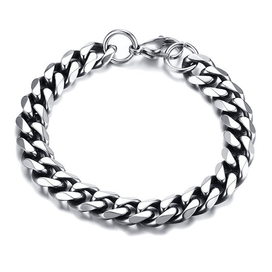3 6-11 Mm Cuban Stainless Steel Bracelet for Men