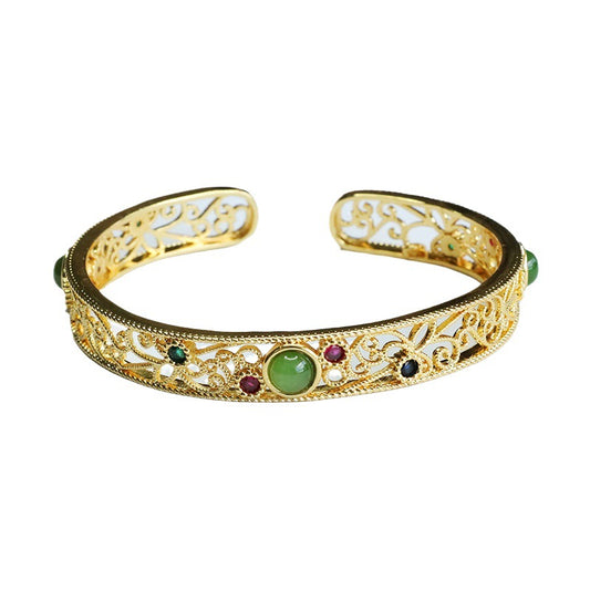 Hetian Jasper Open Bangle