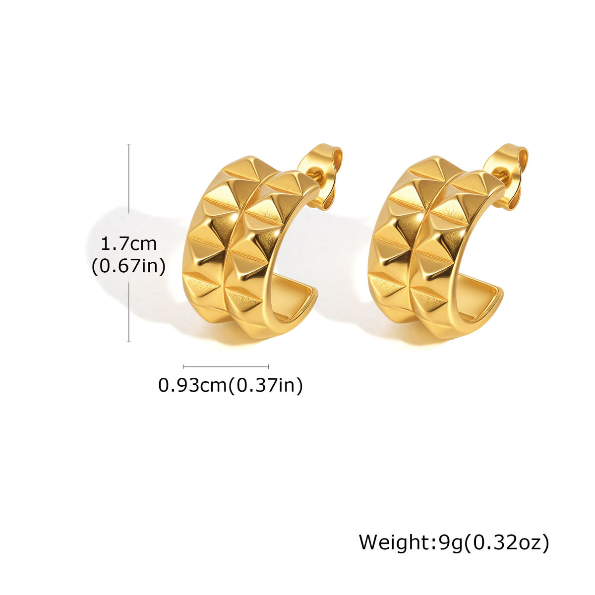 Modern Stainless Steel Earrings — Two Designs