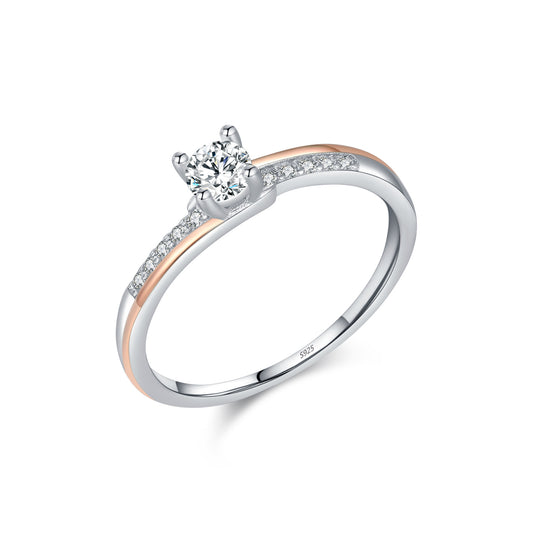 Planderful Everyday Genie Ring – Light Luxury Rose Gold Design with Sparkling Zircon