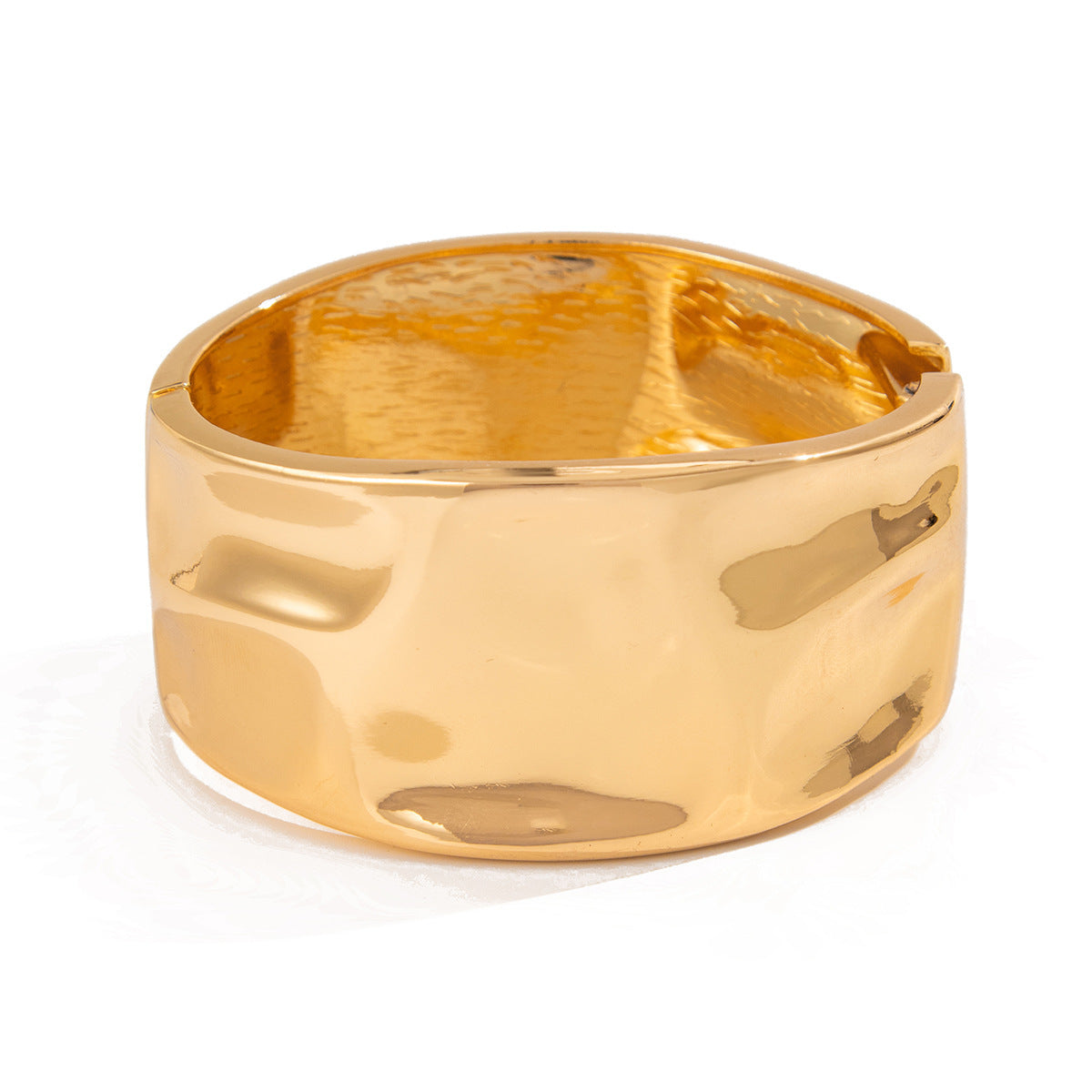 Bracelet Liquid Metal Smooth Spring Bracelet Geometric Wind Texture Wide Bracelet