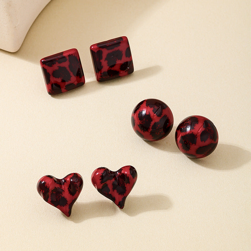 Planderful Vienna Verve Earrings Set – Stylish Acrylic Geometric Design