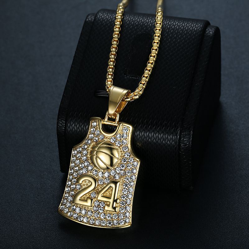 Steel Necklace – Statement Basketball Jersey Pendant
