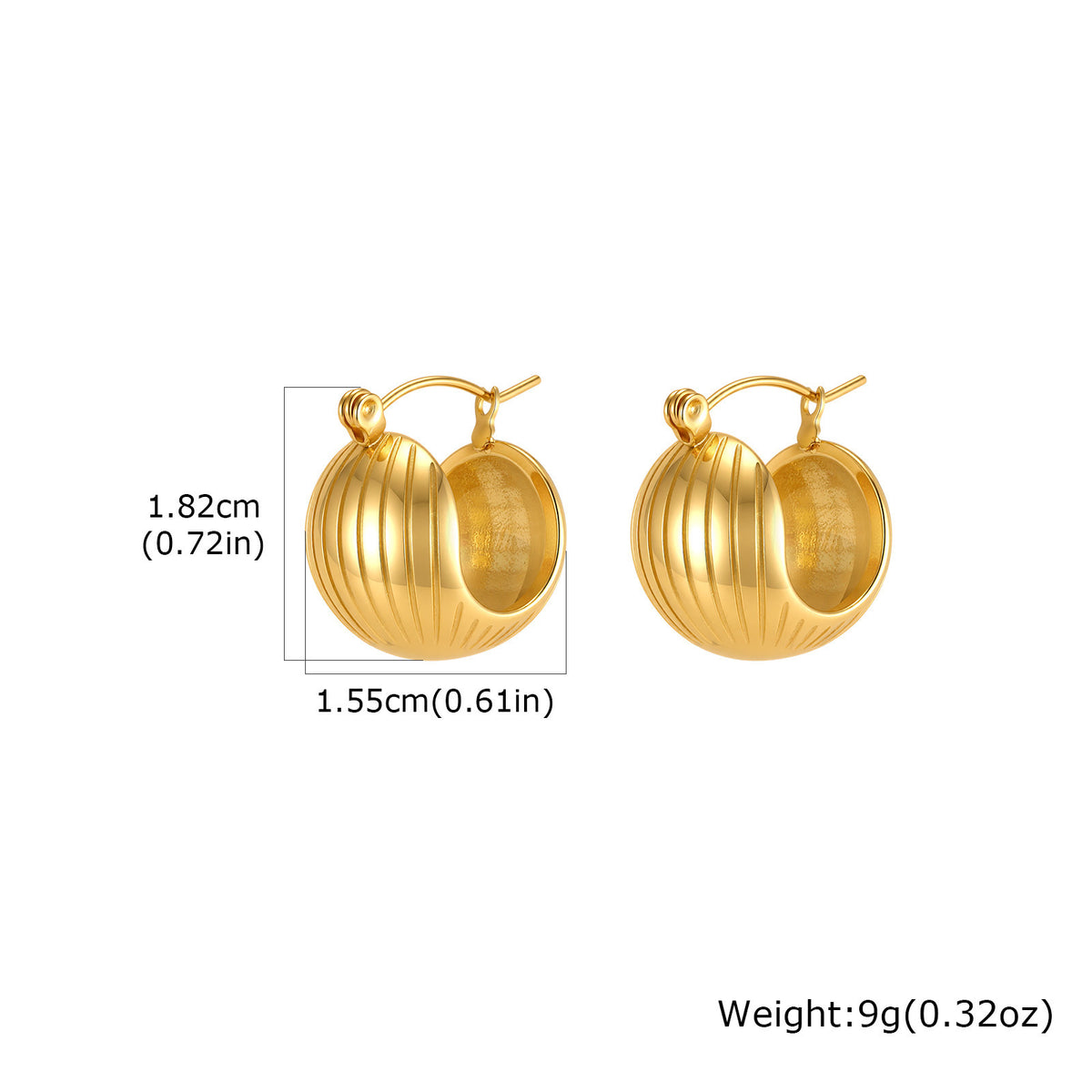 Modern Stainless Steel Earrings