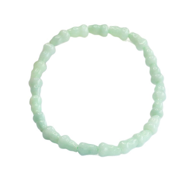 Jadeite Gourd 5 mm Beaded Bracelet