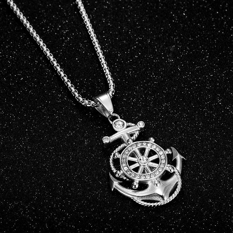 Titanium Steel Necklace – Statement Hip Hop Pendant
