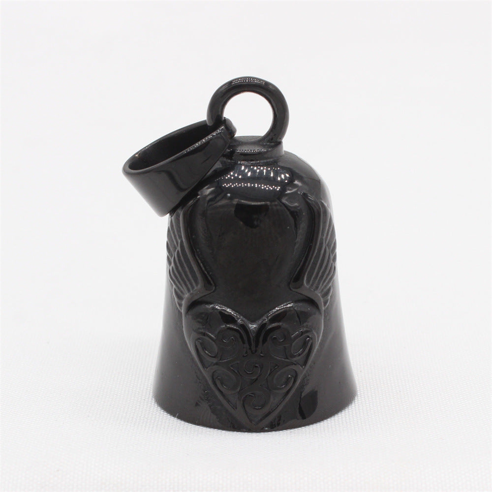 Retro Palm Gesture Angel Bell Pendant Necklace for Men and Women - European and American Wholesale Design