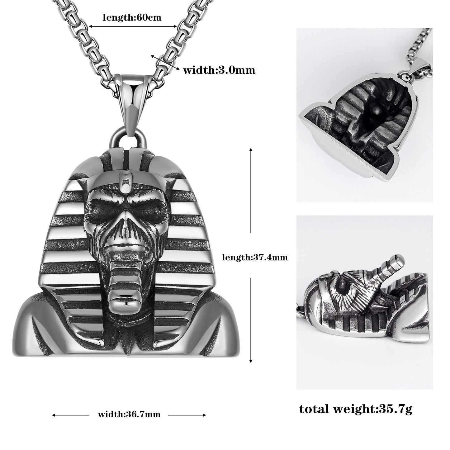 Stainless Steel Necklace – Statement Everyday Wear