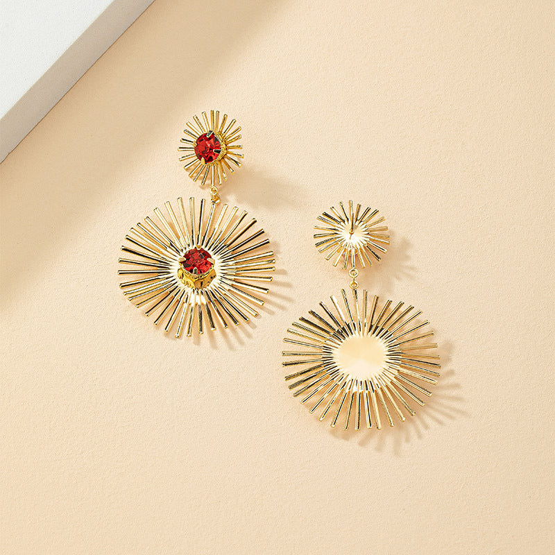 Planderful Vienna Verve Sunflower Earrings – High-End Zircon Design