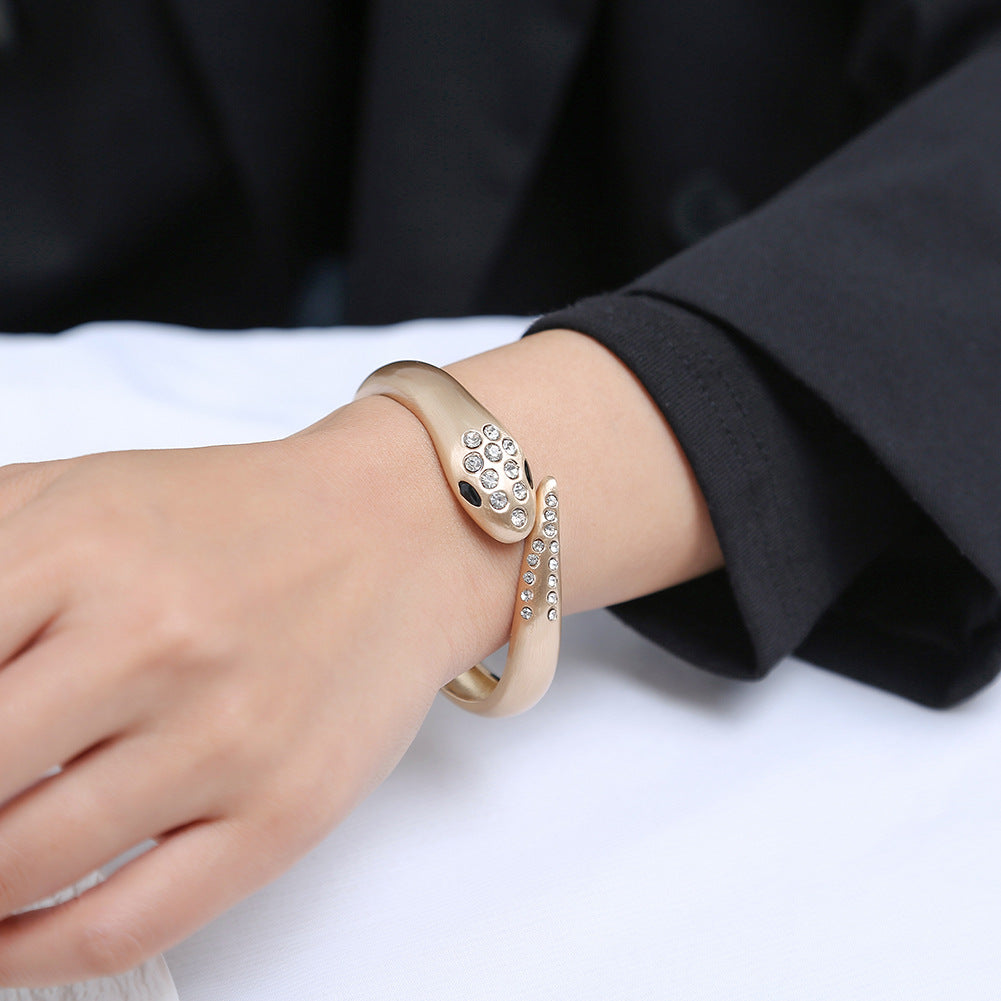 Planderful Vienna Verve Bracelet – Personalized Zircon Snake Design