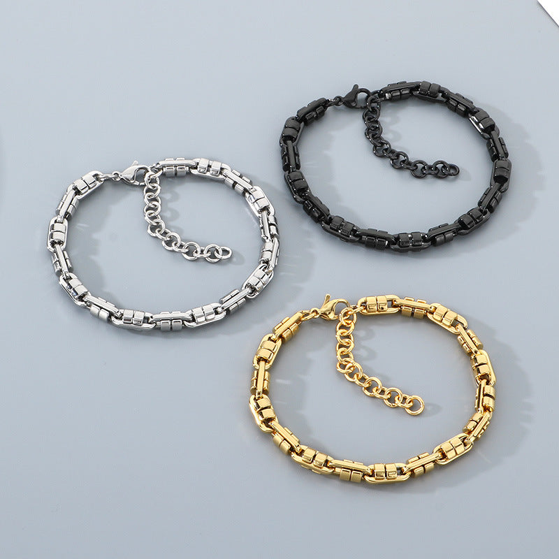 Planderful Personalized Hip Hop Transfer Bracelet For Men