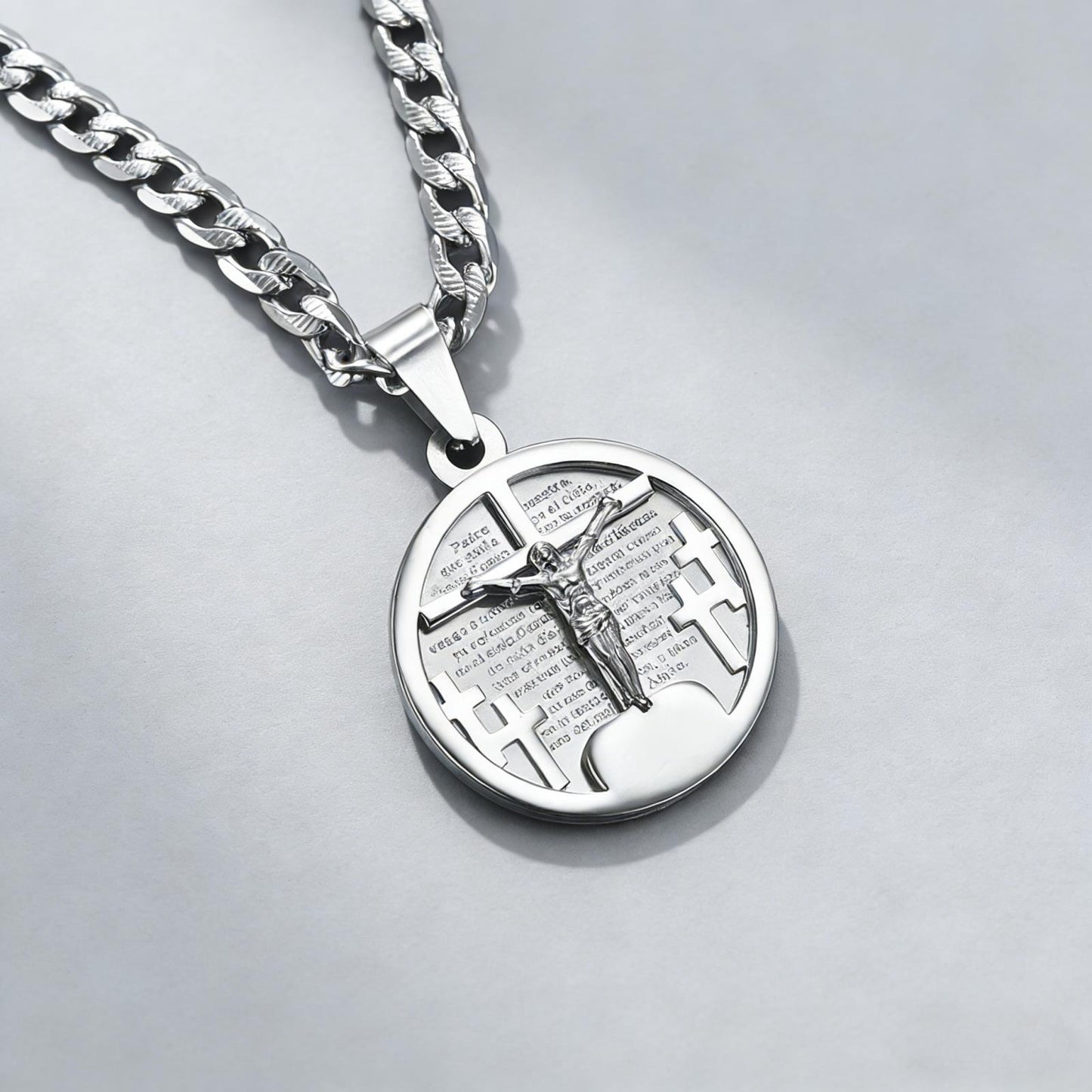 Cross Necklace Titanium Steel Gold Plated Unisex Hip Hop Pendant By Planderful Everyday Genie