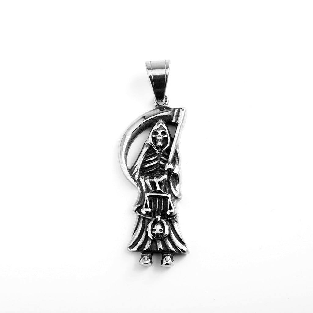Vintage Stainless Steel Pendant Necklace