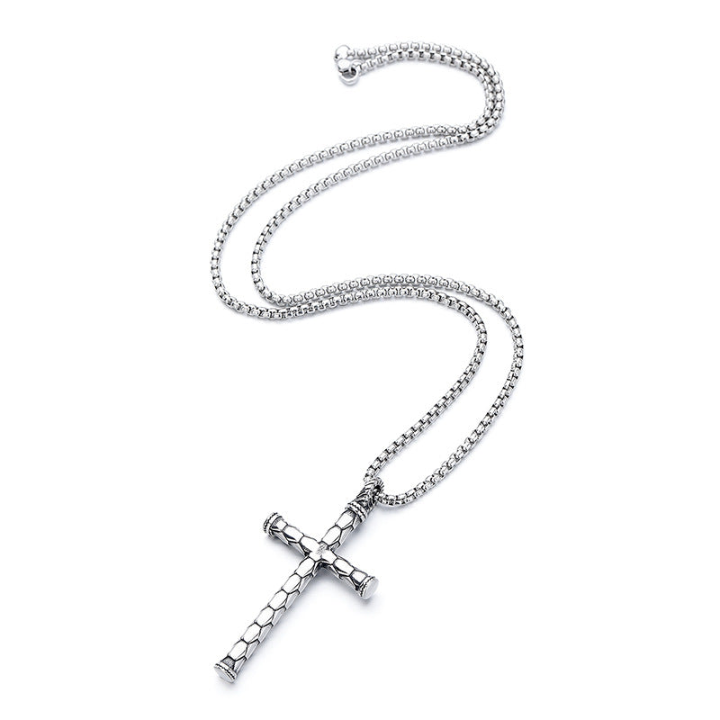 Steel Necklace – Statement Dragon Cross Unicorn Pendant For Men Luxury Finish Premium Craftsmanship