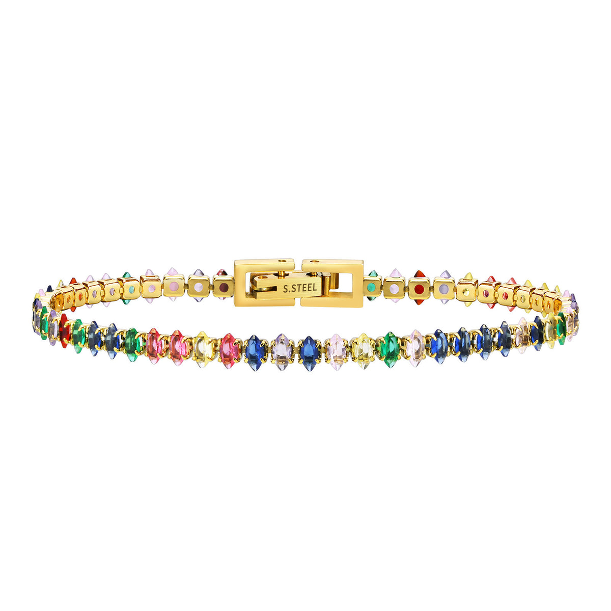 Zircon Stainless Steel Bracelet Unisex