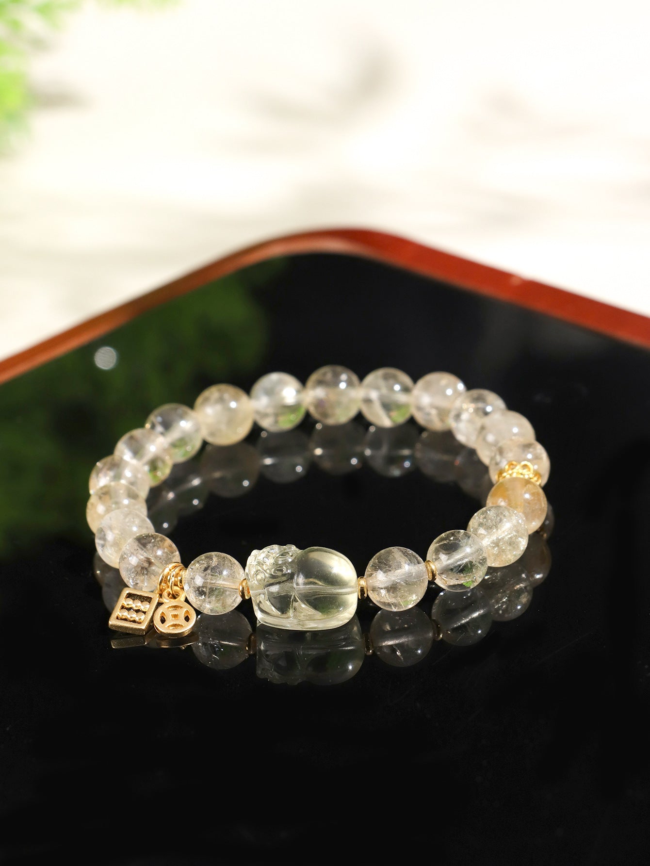 Planderful Fortune's Favor Bracelet – Elegant Citrine Pixiu Design