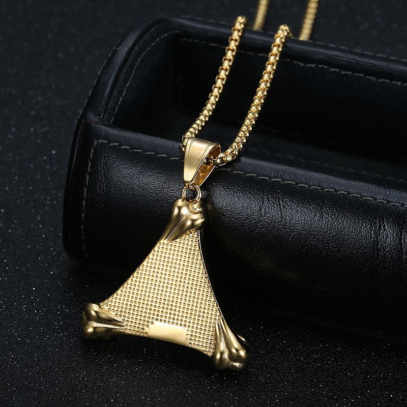 Gold-Plated Stainless Steel Necklace - Statement Punk