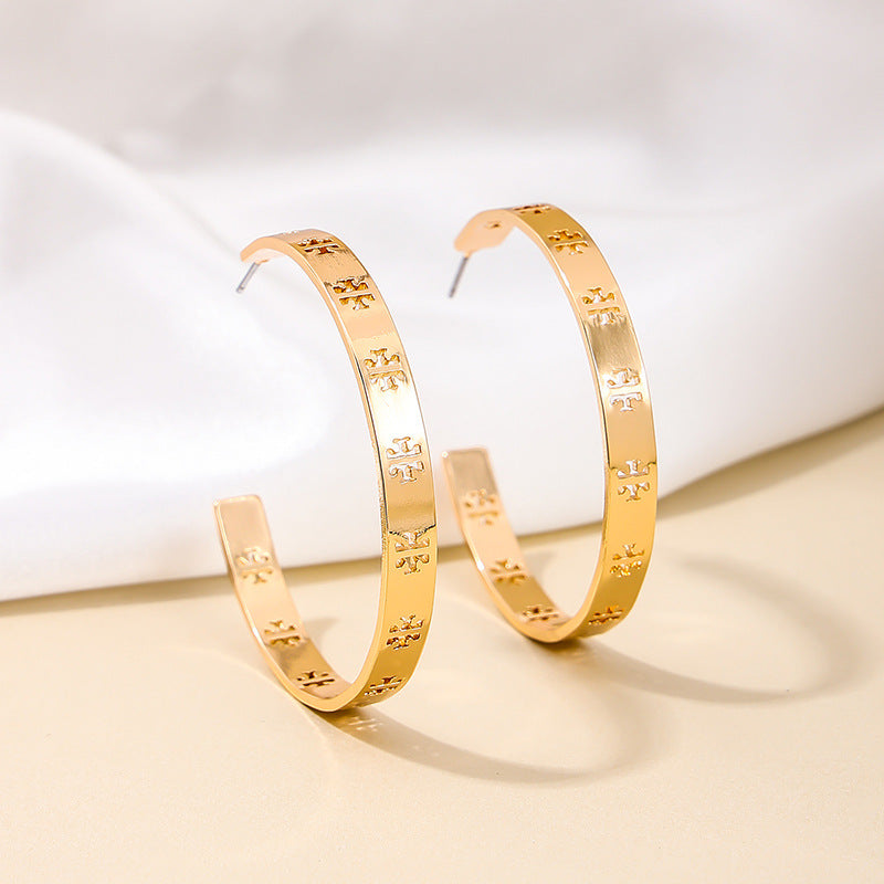 Luxurious Vienna Verve Metal Flower Earrings