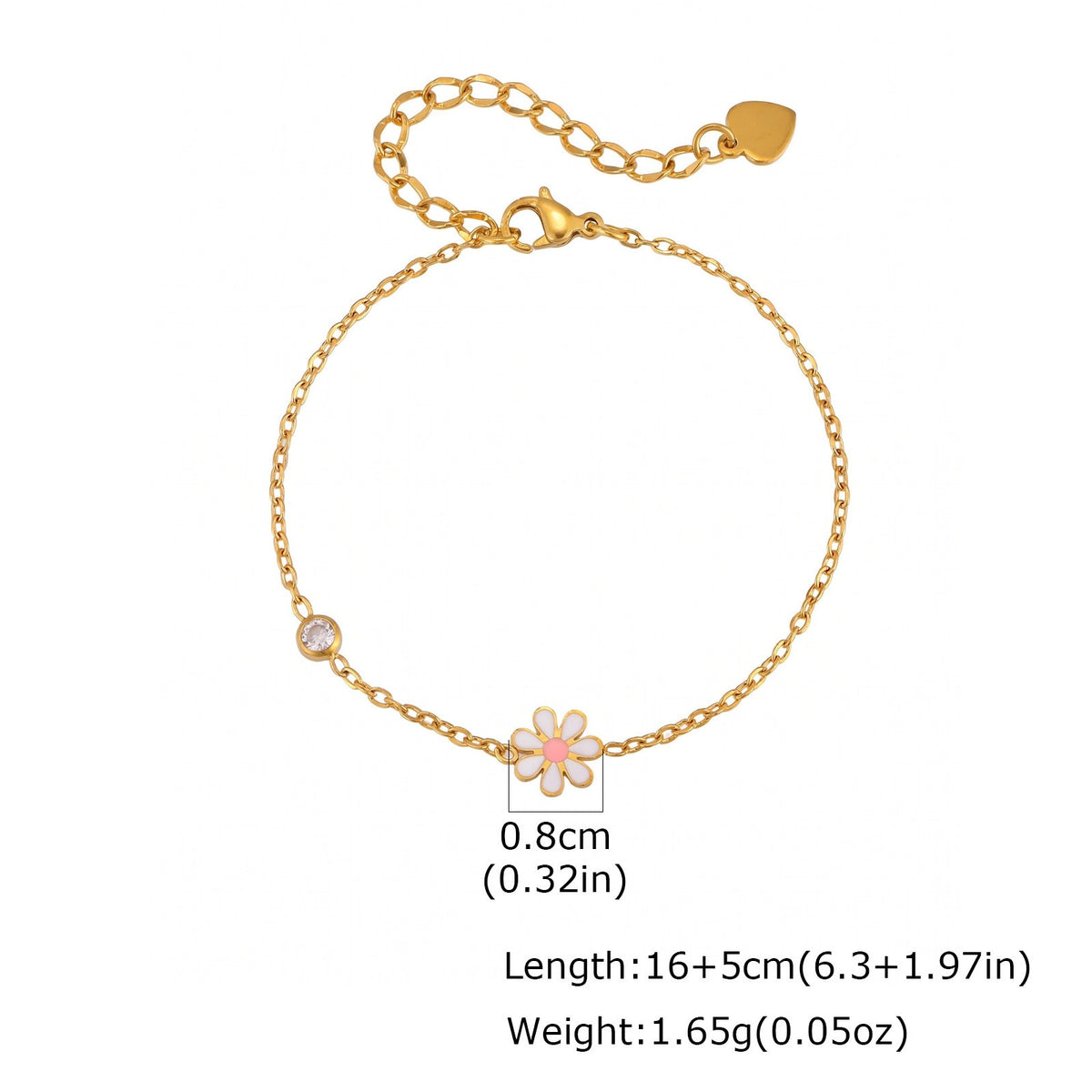 Flower Stainless Steel Bracelet Unisex