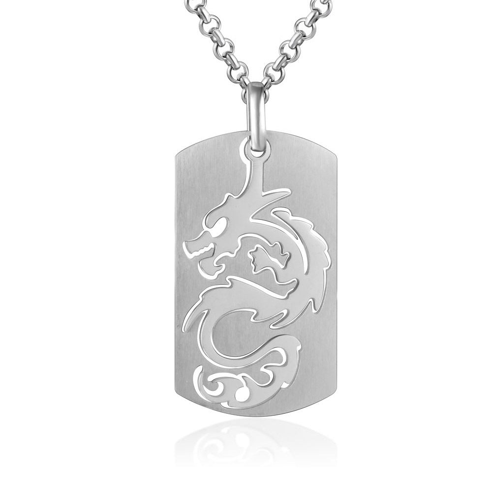Europe – America – Titanium Steel Non-Fading Pendant Necklace