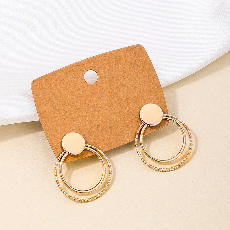 European Chic Metal Ring Earrings - Vienna Verve Collection