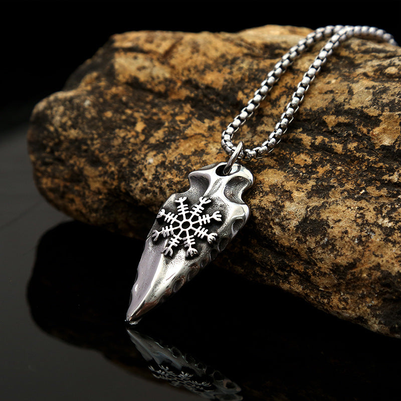Men's Creative Viking Arrow Pendant Necklace Jewelry Wholesale
